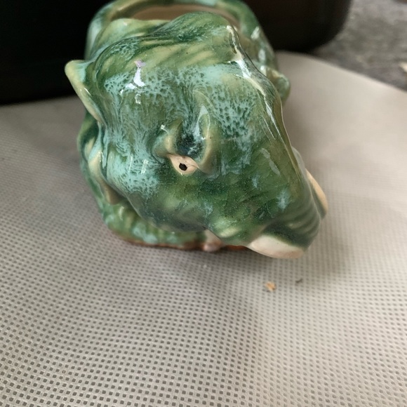 Ceramic elephant bamboo succulent planter - Picture 9 of 10